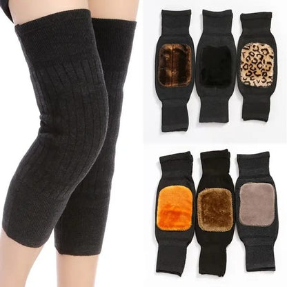 1 Pair Knee Warmer Woolen For Men And Women (random Design)