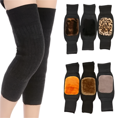 1 Pair Knee Warmer Woolen For Men And Women (random Design)